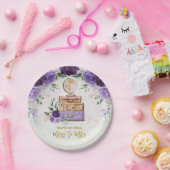 紫のフローラ恋しく思旅行からMrs. Shower ペーパープレート (パーティー)