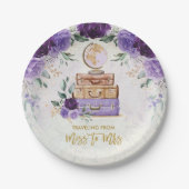 紫のフローラ恋しく思旅行からMrs. Shower ペーパープレート (正面)
