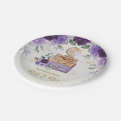 紫のフローラ恋しく思旅行からMrs. Shower ペーパープレート (アングル)