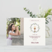 紫のフローラ感謝してい交交の写真 招待状 (スタンド正面)