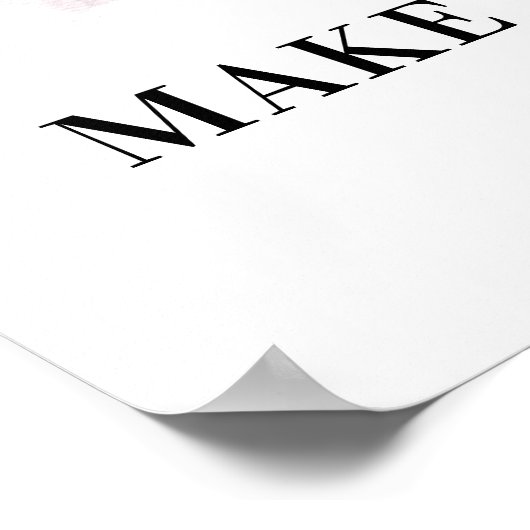 *~*紫のフローラ抽象芸術DANDELION願いを作る ポスター (角)