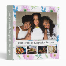 紫のフローラ数々の – イメージレシピ3リングや輪バインダー