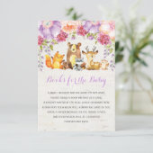 紫のフローラ森林動物ブックリクエスト エンクロージャーカード (スタンド正面)