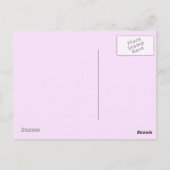 紫のフローラ母の日のご挨拶 ポストカード (裏面)