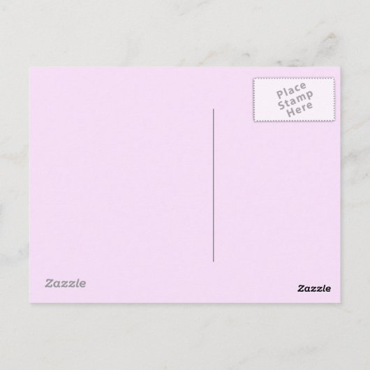 紫のフローラ母の日のご挨拶 ポストカード (裏面)