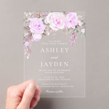 紫のフローラ水の結婚色