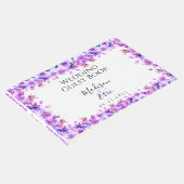 紫のフローラ水の結婚色 ゲストブック (コーナー)