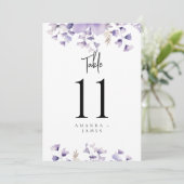 紫のフローラ水結婚色のテーブル番号 (スタンド正面)