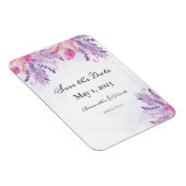 紫のフローラ水色 マグネット (右側)