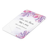 紫のフローラ水色 マグネット (左側)