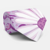 紫のフローラ点々のある部族デイジータトゥーパターン ネクタイ (ロール)