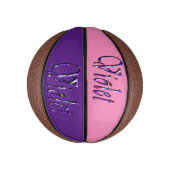 紫のフローラ紫の名前、キッズバスケットボール ミニバスケットボール (縦)