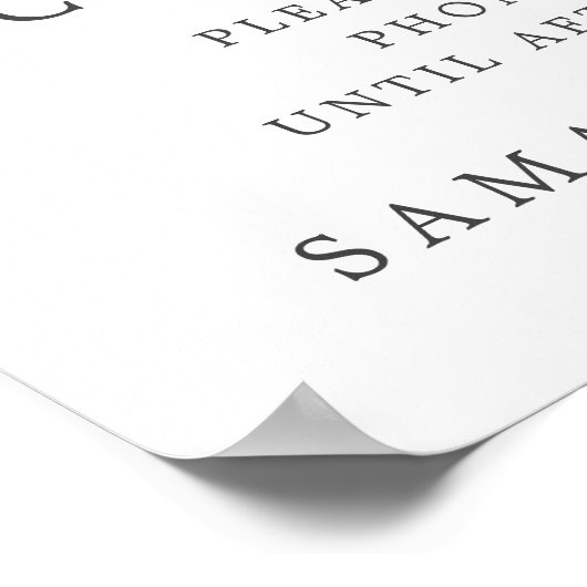 紫のフローラ結婚が外れた式のサイン ポスター