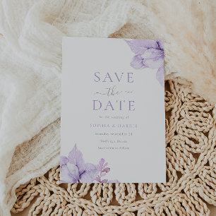 紫のフローラ結婚の水色素晴らし セーブザデート