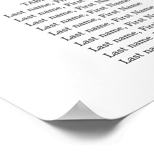 紫のフローラ結婚の16テーブル座席表 ポスター (角)