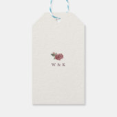 紫のフローラ結婚ズ ギフトタグ (裏面)