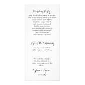 紫のフローラ結婚式 ラックカード (裏面)