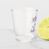 紫のフローラ花嫁の提案 ショットグラス (左)