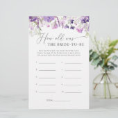 紫のフローラ花嫁は何歳になる予定だった (スタンド正面)