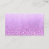 紫のフローラ蝶の赤ちゃんシャワーブックベビー エンクロージャーカード (裏面)