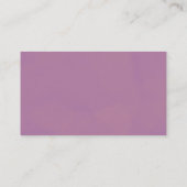 紫のフローラ蝶の赤ちゃんシャワー エンクロージャーカード (裏面)