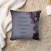 紫のフローラ詩 クッション (ブランケット)