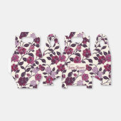 紫のフローラ赤ちゃんシャワー フェイバーボックス (折り畳みなし)