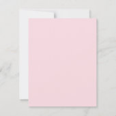 紫のフローラ赤面エレガントな結婚式の日付を保存 案内状 (裏面)