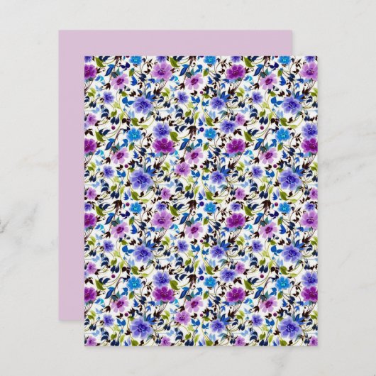 紫のフローラ (正面/裏面)