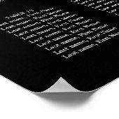 紫のフローラ15テーブルの座席表 ポスター (角)