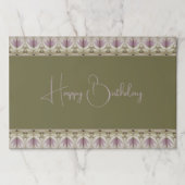 紫のフローラ（ベージュ付） ペーパーパッド (正面)