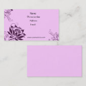 紫のフローラ 名刺 (正面/裏面)