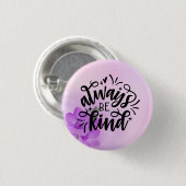 紫のフローラ/常に優しい 缶バッジ (正面&裏面)