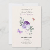 紫のフローラ 招待状 (正面)