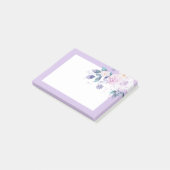 紫のフローラ、花 ポストイット (アングル)