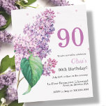 紫のフローラ | 90th予算誕生日招待状<br><div class="desc">美し祝い紫のフローラ紙の誕生日招待状とスタイルの特別な日フェミニン!これらの美しい招待状は、任意の誕生祝いに最適な繊細な紫の薄紫花デザインを特色にする。紙で作られ手頃て、銀行を破らない予算オプションだ。ゲストに感動を与え、これらの招待状で思い出に残る誕生日パーティーの音を素晴らし設定する。あなたは大きなbashを計画するか、親密な集まりを計画するか、私たちフェミニンの紫色のフローラ紙招待状は完璧な選択である。</div>