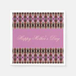 紫のブルゴーニュとピンク スタンダードカクテルナプキン