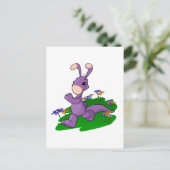 紫のブルーマロがロオ島を行進する ポストカード (スタンド正面)