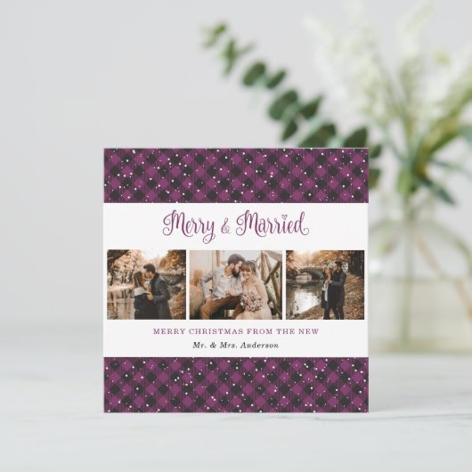 紫のプライドとメリークリスマス結婚したカード シーズンカード (スタンド正面)