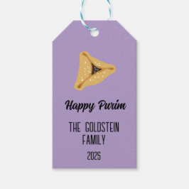 紫のプリムファミリー名ギフトバスケットギフトラベル ギフトタグ