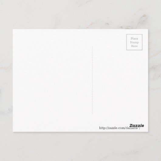 紫のプリンセスフラワー – カタツムリ郵便はがき ポストカード (裏面)