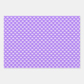 紫のプリンセス名とプリンセス冠 ラッピングペーパーシート (正面3)