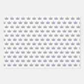 紫のプリンセス名とプリンセス冠 ラッピングペーパーシート (正面2)