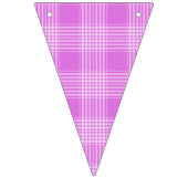 紫のプレイドその女の子の赤ちゃんシャワーのバンティング バンティングフラッグ (第2の旗)