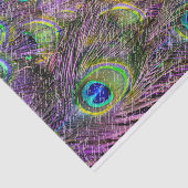 紫のヘイズクジャクの羽 薄葉紙 (詳細)