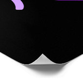 紫のヘイリー ポスター (角)