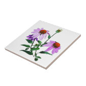 紫のベニバナの白 タイル (側面)