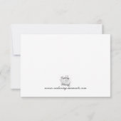 紫のベビー発表カード 案内状 (裏面)