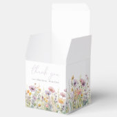 紫のベビー開花フローラワイルドフラワーベビーシャワー フェイバーボックス (オープン)