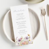 紫のベビー開花フローラワイルドフラワーベビーシャワー メニュー